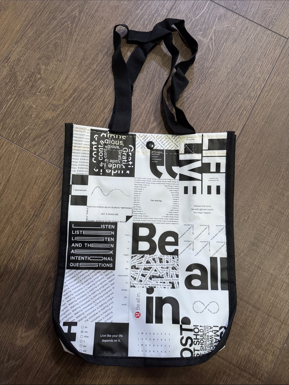 Lululemon Be All In Reusable Shopping Reusable Bag Lunch Bag